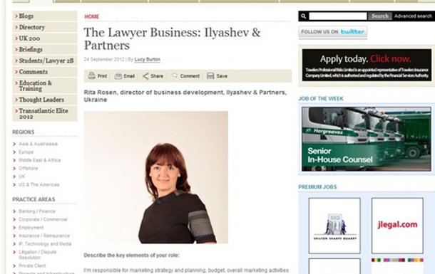 The Lawyer Business: Ilyashev & Partners