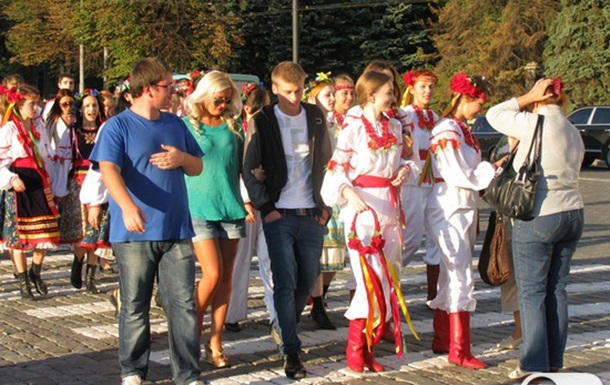 Парад высших учебных заведений в Харькове