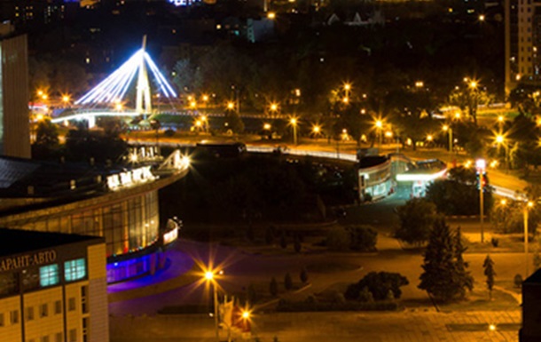 Вид на ночной Харьков