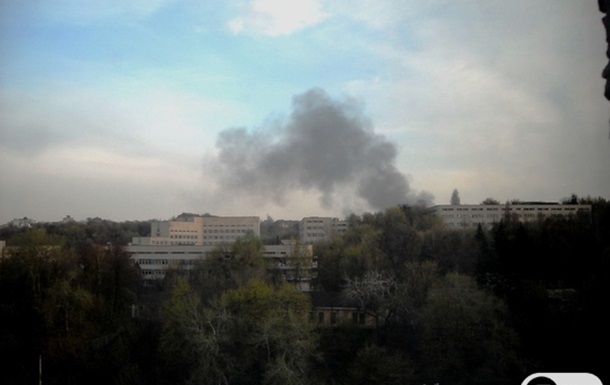 Пожар за окном. Возле киевской больницы Павлова