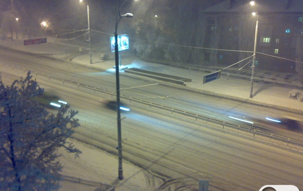 Зимняя ночь в Киеве