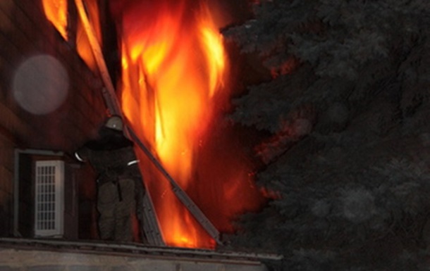 Пожар в Донецке. Табачная фабрика