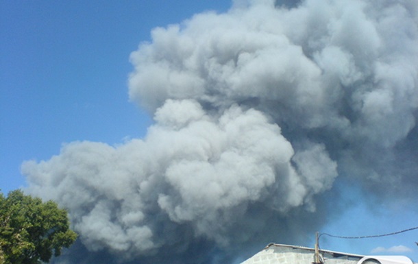 Пожар в Броварах на складе Технополис