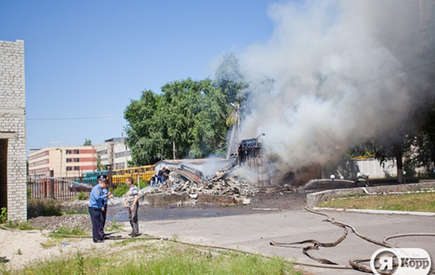 Взрыв на складе пиротехники в Кременчуге