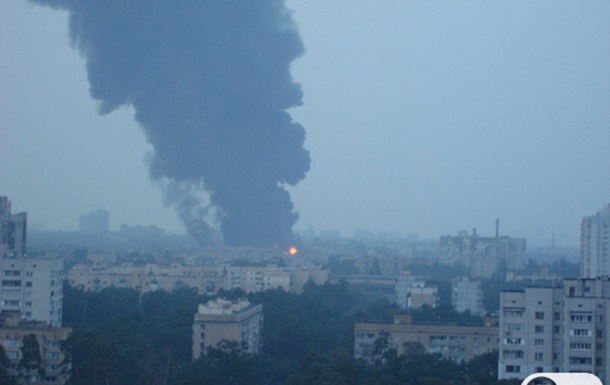 Пожар на Нивках - Киев. 15.08.2010