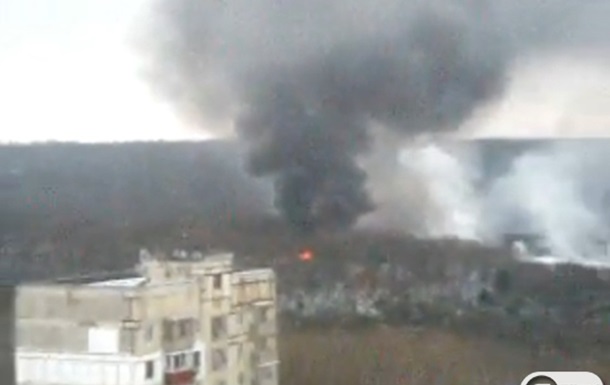 Пожар токсичных отходов в Днепропетровске