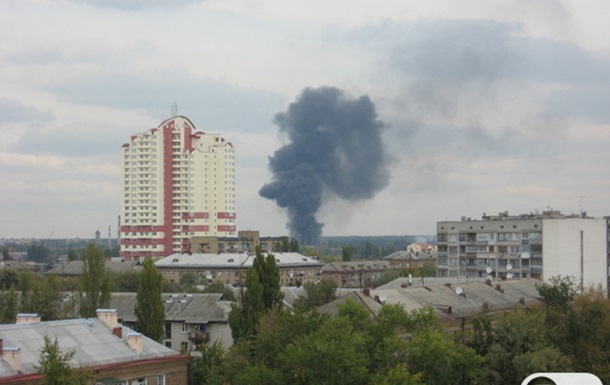 Пожар на Левом берегу Киева
