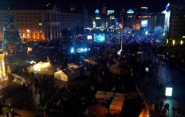 На Майдане в Киеве второй день не работает освещение