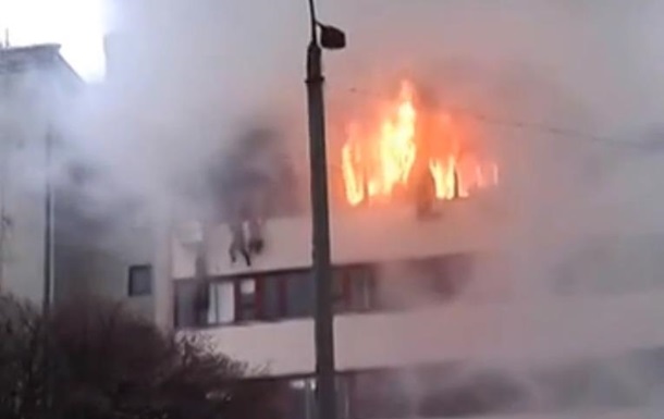 Пожар в Харькове - Хартрон - видео
