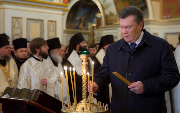 Президент Украины принял участие в молебне за Украину