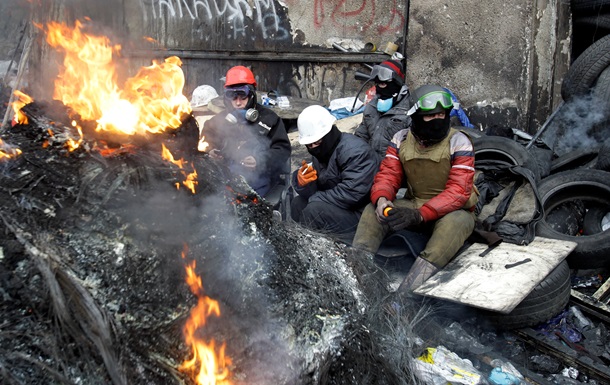 Сильный мороз не повлиял на жизнедеятельность Майдана