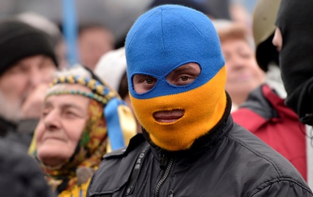 Активисты в Праге поддержали киевский Майдан Еврошествием 