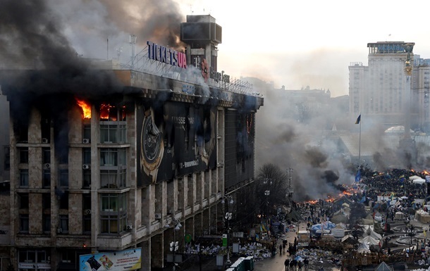 Митингующие захватили Госкомтелевидения в центре Киева