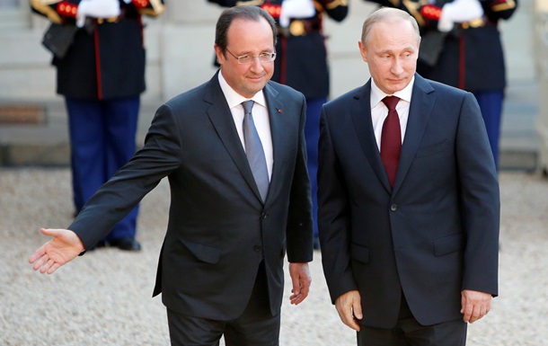 Путин и Олланд обсудили ситуацию в Украине