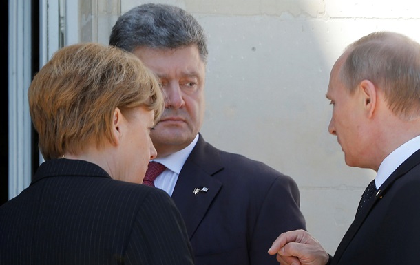 Порошенко неформально пообщался с Путиным и Меркель