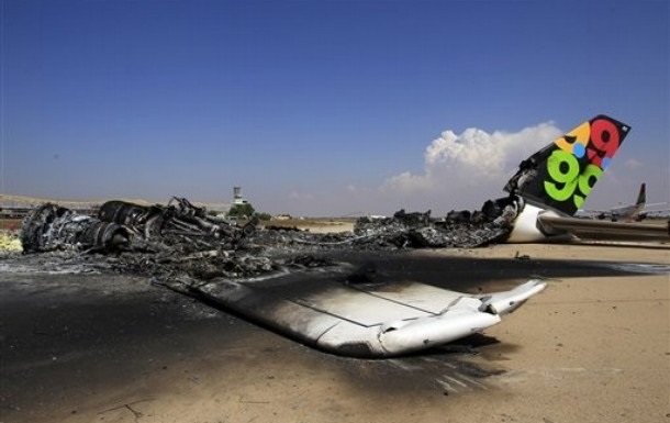 Ракетний обстріл знищив 90% літаків в аеропорту Тріполі 