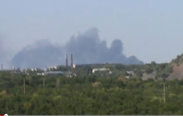 В Донецке был большой пожар, предположительно горел аэропорт 