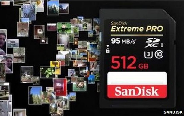 SanDisk создала самую большую карту памяти