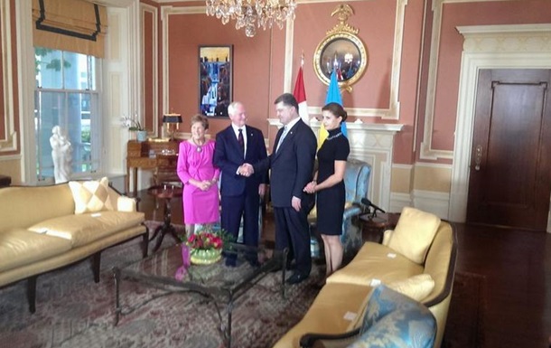 Порошенко в Оттаве провел встречу с генерал-губернатором Канады