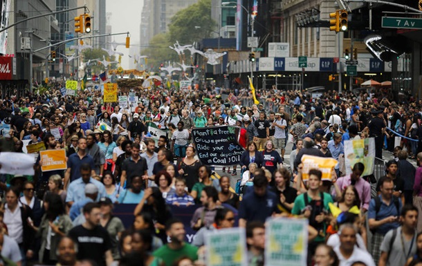 В Нью-Йорке задержаны манифестанты, протестующие за защиту климата