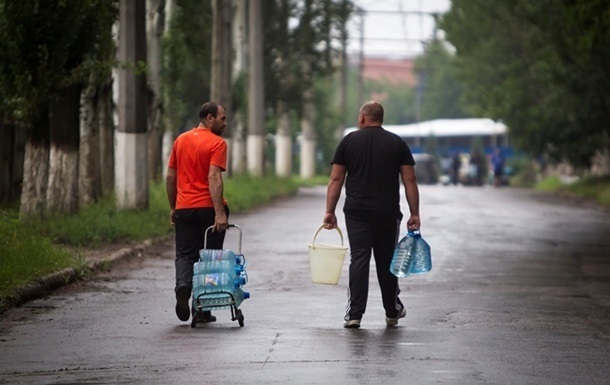 Відновлена ​​подача води в чотири райони Донецька