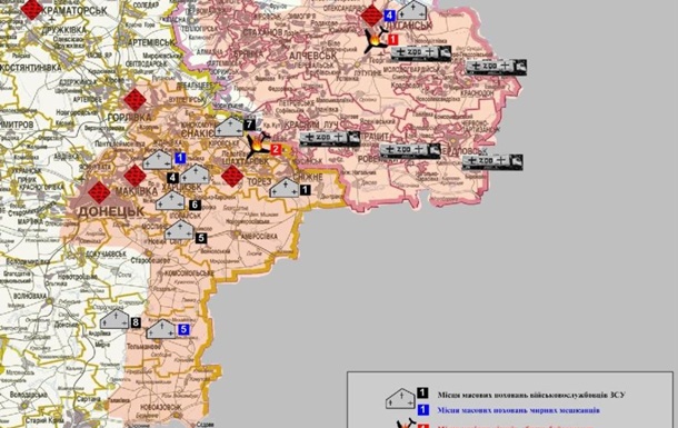 СБУ создала карту массовых захоронений на Донбассе