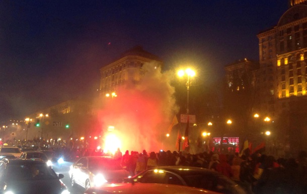 У центрі Києва маршують на честь річниці УПА