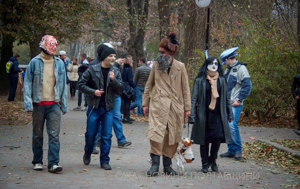 В Полтаве прошел парад зомби