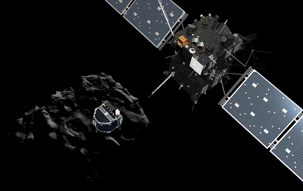 Зонд Philae сделал первый снимок с кометы Чурюмова-Герасименко