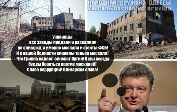 Уничтожение экономики и превращение Украины в русофобское государство