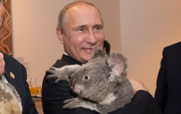 Обійняв коалу і поплескав Обаму: найбільш непротокольні фото Путіна за 2014