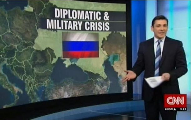 CNN  приєднав  Україну до Росії