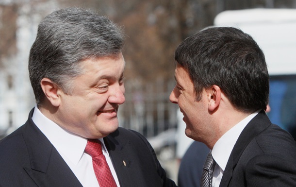 Порошенко погодив з прем єром Італії нові санкції проти РФ