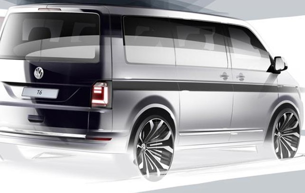 Компания Volkswagen показала эскиз нового минивэна Transporter