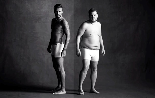 Дэвид Бекхэм снялся в пародийном ролике рекламы нижнего белья