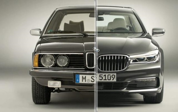Видео демонстрирует эволюцию седана BMW 7-Series за последние 38 лет