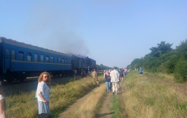 Поїзд Київ-Миколаїв загорівся на ходу