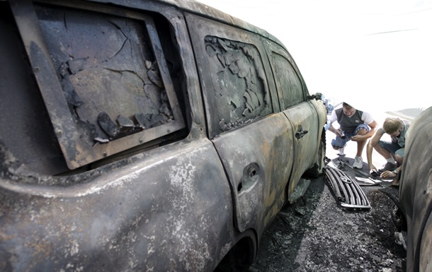 Турчинов: поджог машин ОБСЕ - попытка сорвать мирный процесс