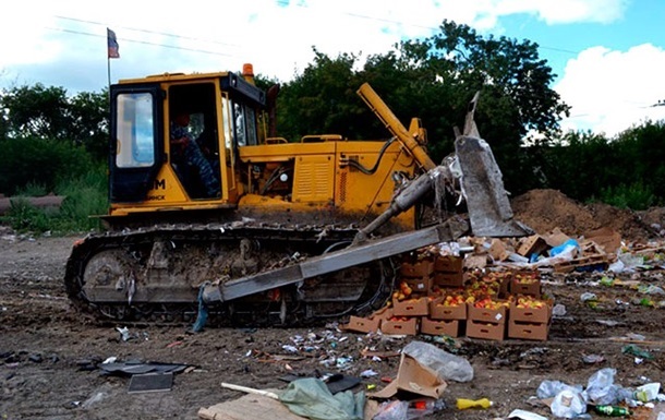 В Крыму  захоронили  четыре тонны санкционных продуктов 