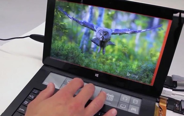 Microsoft показала клавіатуру з технологією E-Інк