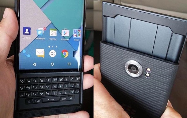 Опубліковані фото першого Android-смартфона BlackBerry