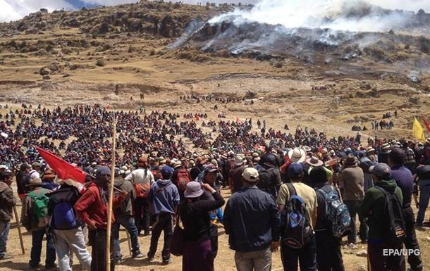 В Перу акция протеста против строительства шахты закончилась гибелью людей