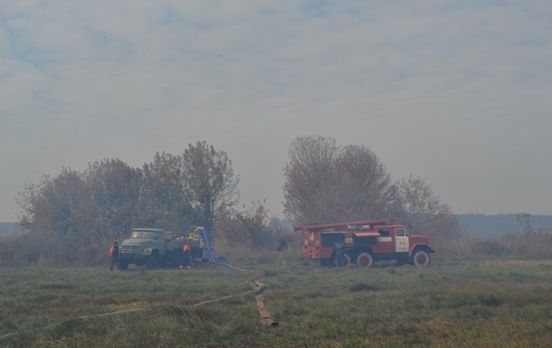 На Київщині збільшилася площа пожежі торфовищ