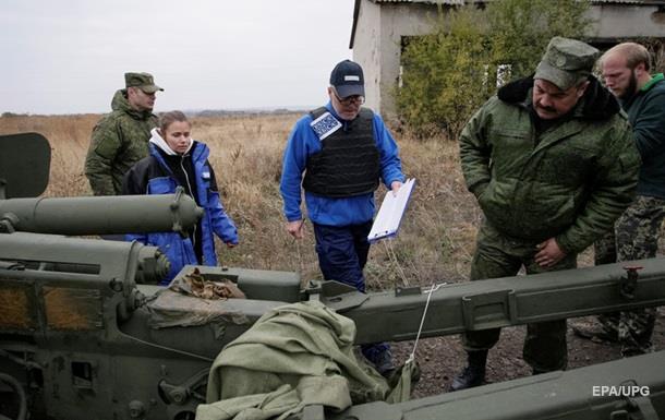 ОБСЄ: Сепаратисти відмовилися показати відведену артилерію