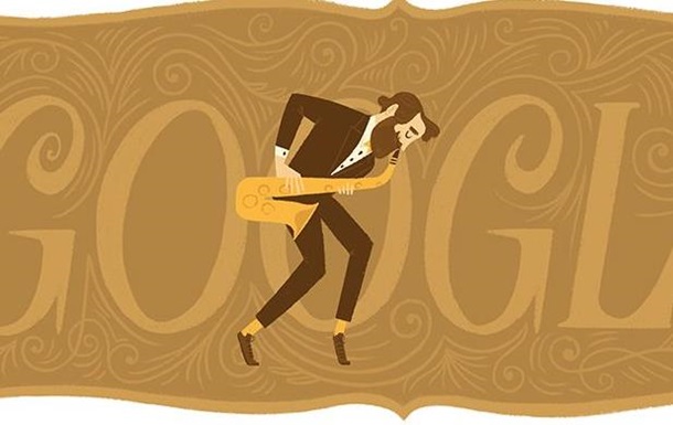 Google створив дудл на честь винахідника саксофона