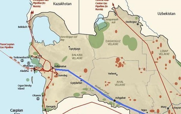 В Туркмении сдан в эксплуатацию магистральный газопровод  Восток-Запад 	