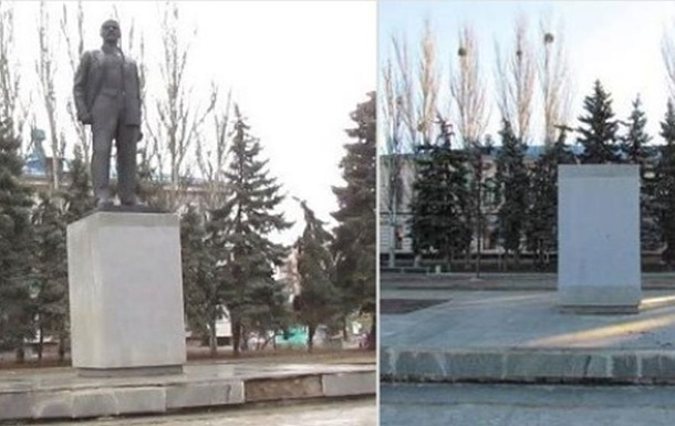 Під Харковом знесли ще три пам ятники Леніну