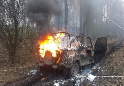 Контрабандисти підпалили власну машину, щоб втекти від прикордонників