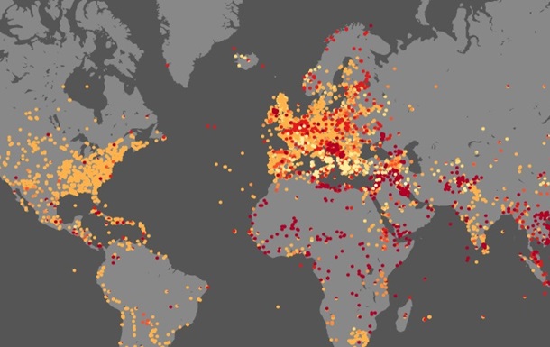 Створена інтерактивна карта боїв людства
