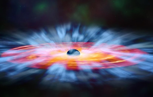 Учені показали надяскраві спалахи чорної діри